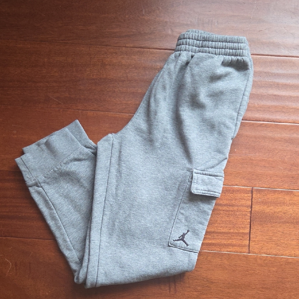 Jordan Kids Gray Cargo Sweatpants